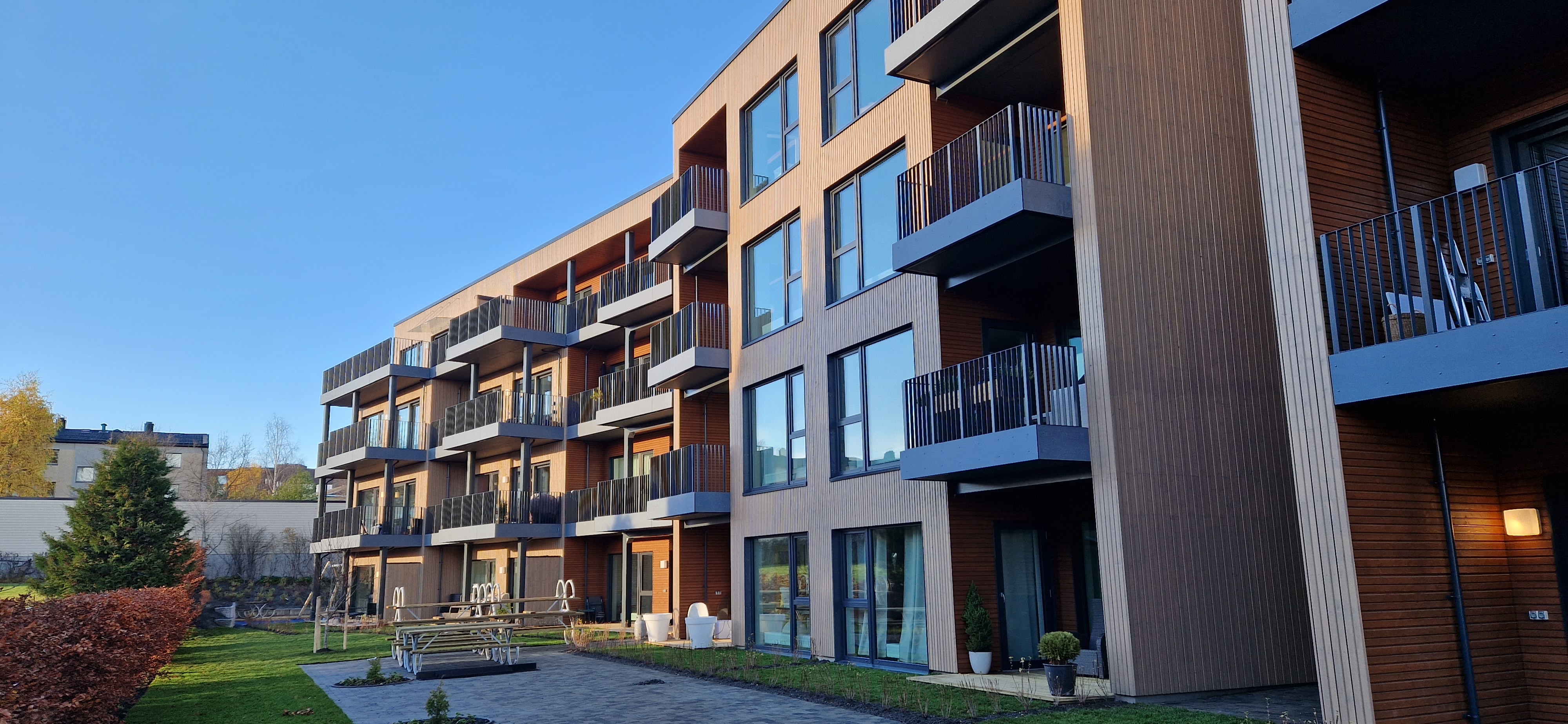 wielorodzinyy budynek modulowy Signaturhagen, Kongsberg Norwegia