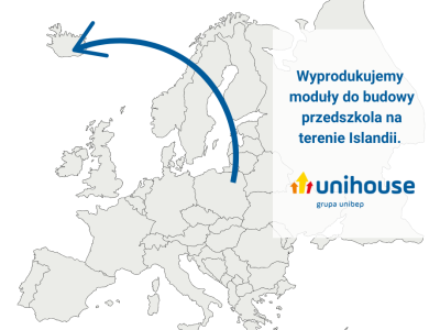 Nowa umowa Unihouse na produkcję modułów do budowy przedszkola w Islandii