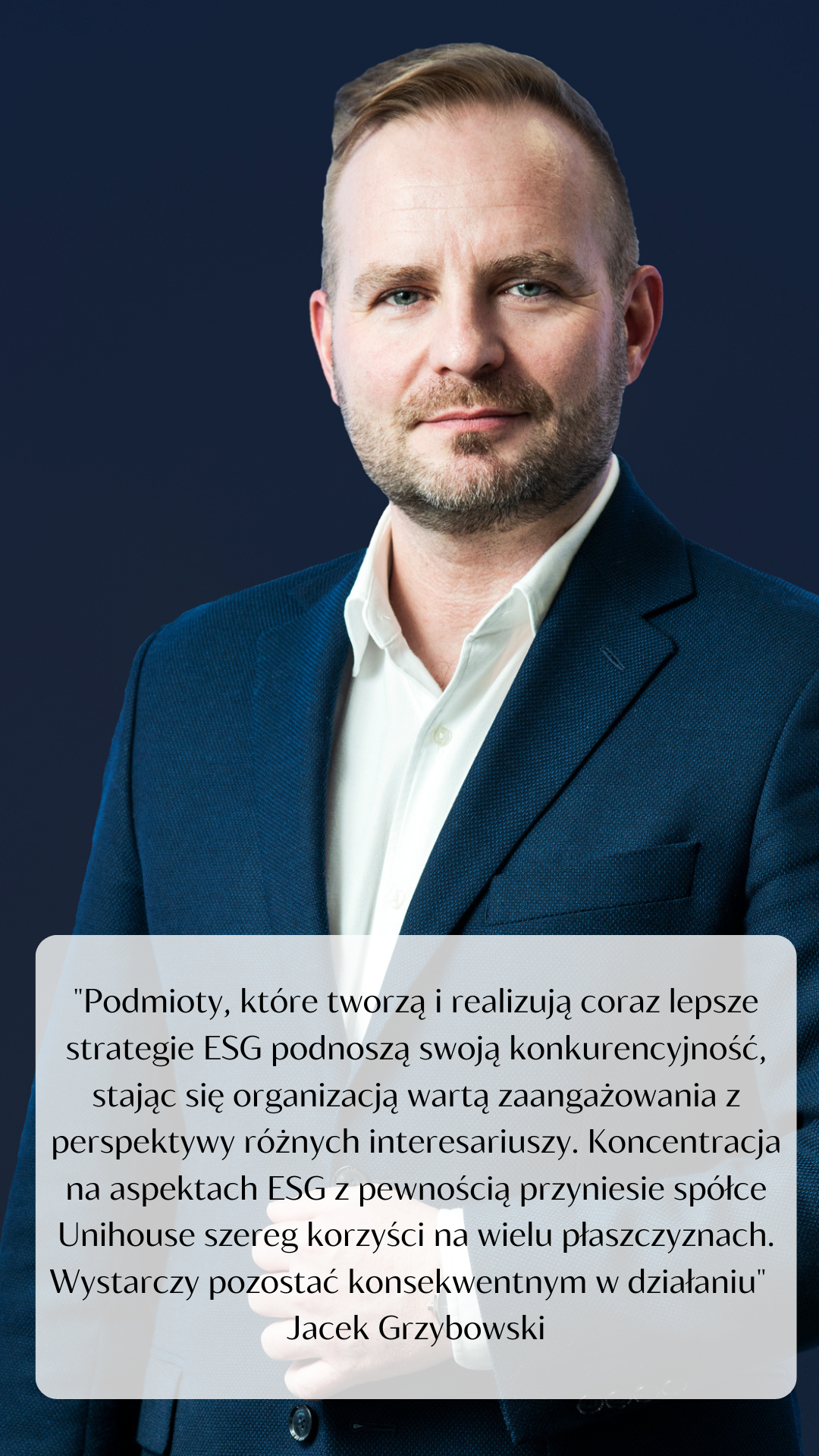 Marcin Gołębiewski ESG Unihouse