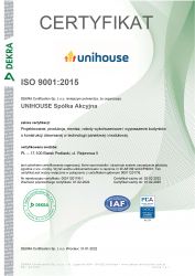 Unihouse iso 9001-pl