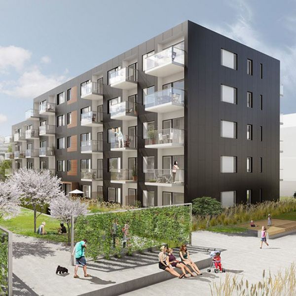  unihouse blok modułowy Kaldnes Brygge