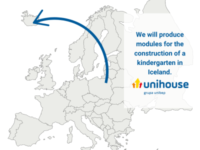 Unihouse's new contract to produce modules for construction of kindergarten in Iceland