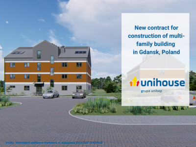 New contract for construction of multi-family building in Gdansk Poland