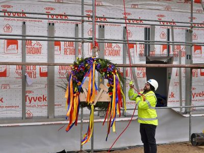 Wiecha na budynku SIM KZN Zachodniopomorskie w Barwicach