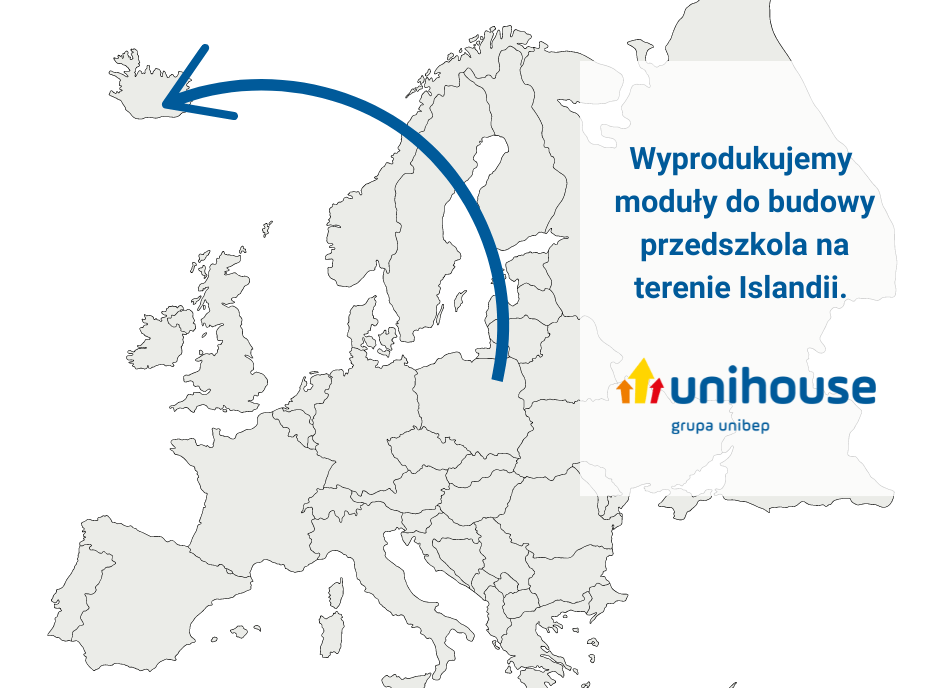 Nowa umowa Unihouse na produkcję modułów do budowy przedszkola modułowego na islandii